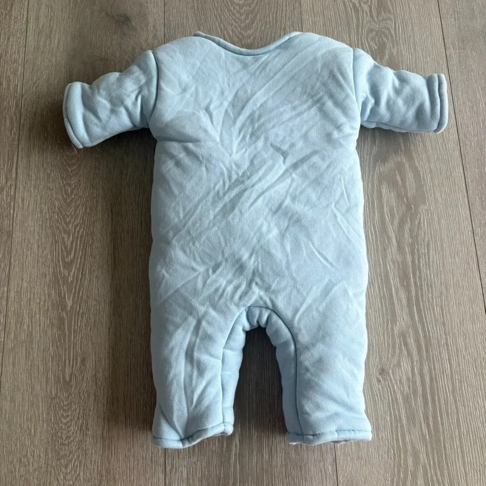 Baby Merlin Magic Sleepsuit Kids Toddler Blue Cotton‎ Swaddle Size Small 3-6 M